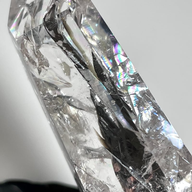 クラック水晶　タワー　天然石 水晶】クラック水晶◇ポイント◇タワー◇クリアクオーツ◇天然石