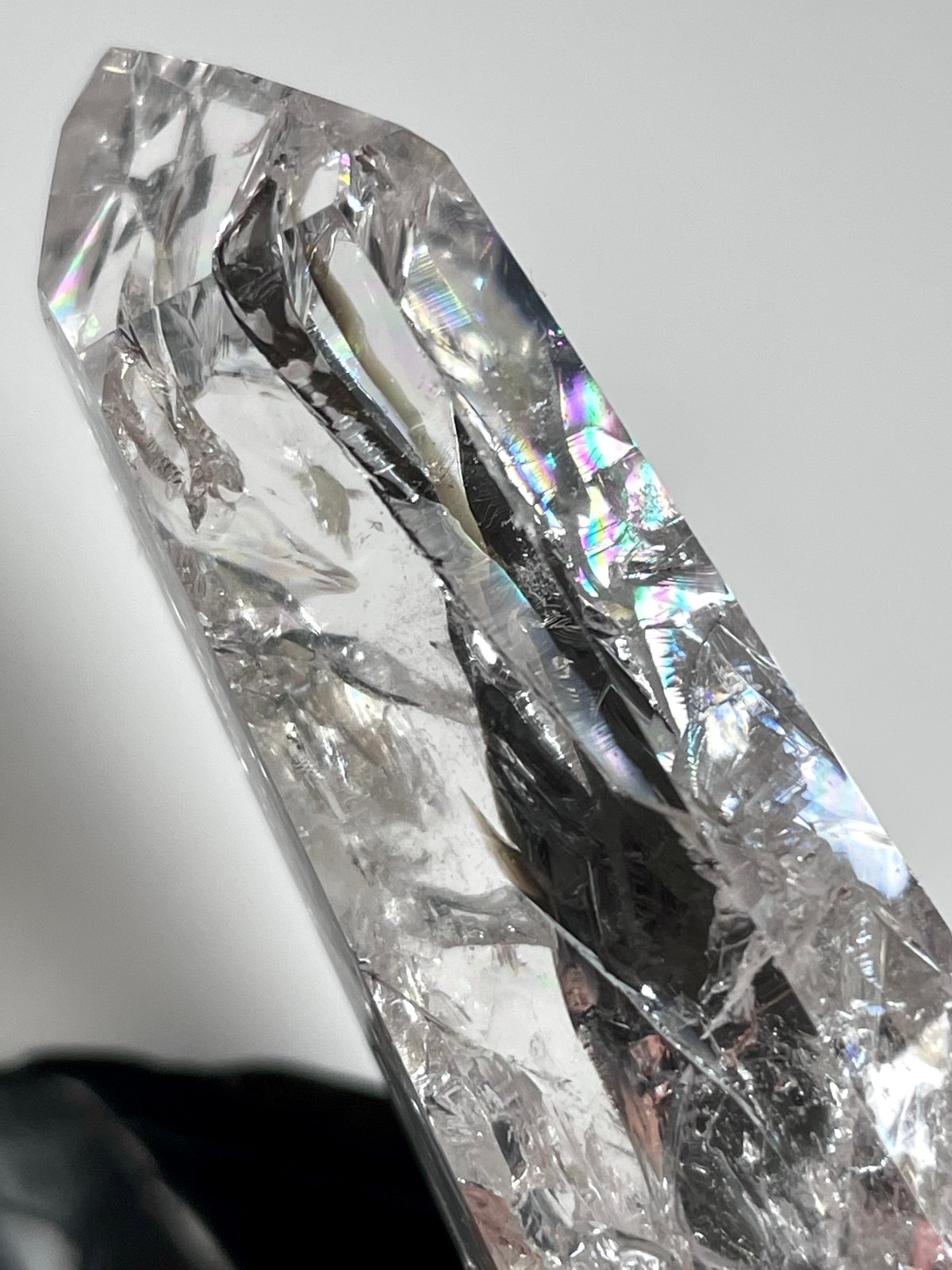 クラック水晶　タワー　天然石 水晶】クラック水晶◇ポイント◇タワー◇クリアクオーツ◇天然石