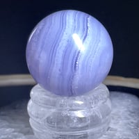 高品質★ブルーレースアゲート【空色縞瑪瑙】スフィア●丸玉◆天然石◆パワーストーン