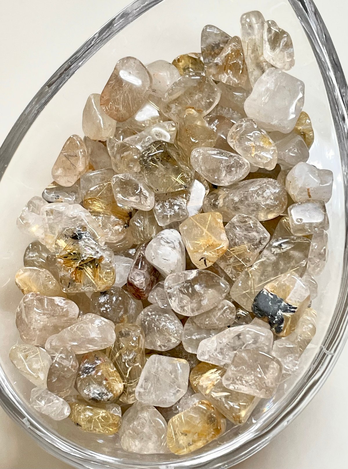ゴールドルチルクォーツ【金針水晶】さざれ◇100g◇天然石