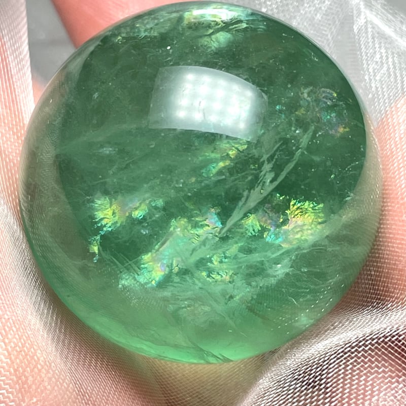 グリーン フローライト AAA 丸玉 直径 約10.5cm LED付き 台座 蛍 グリーン フローライト AAA 丸玉 直径 約10.5cm LED付き 台座 蛍