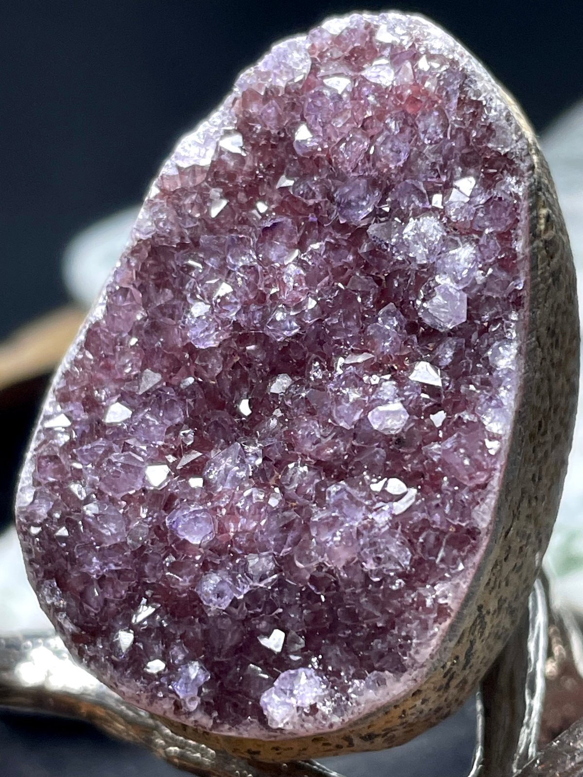 ドゥルージー◇シュガー【アメジスト】紫水晶◇卵型◇天然石