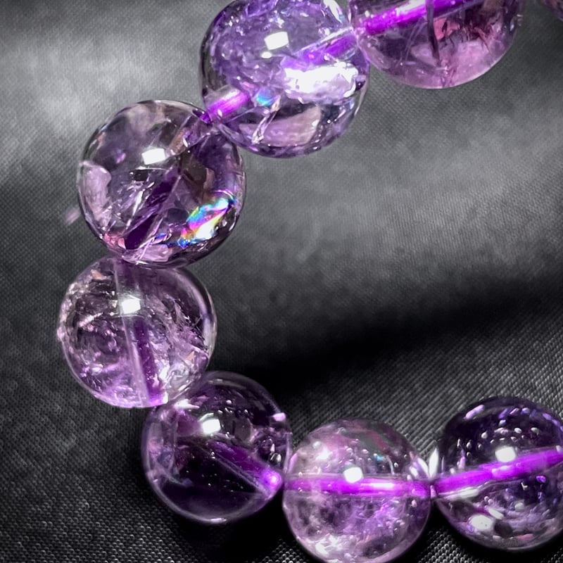 ラベンダー アメジスト【紫水晶】ブレスレット◇アイリス