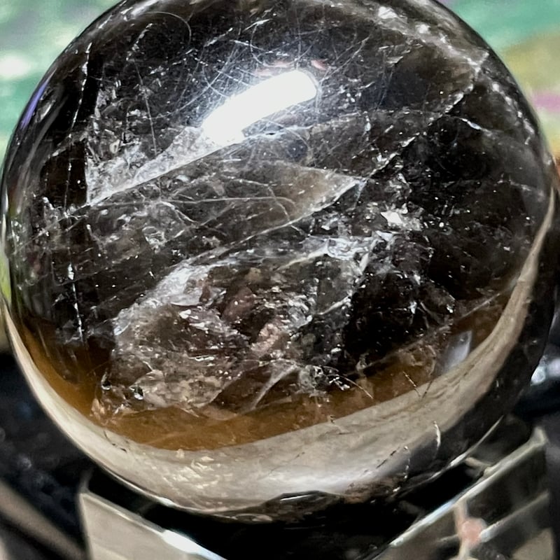 超特大【希少石レア石】モリオンのスフィア約16cm【強力魔除け!!】黒水晶 imgrc0080168177.jpg