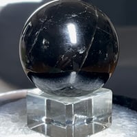 モリオン【黒水晶】丸玉●スフィア◆虹・アイリス◆天然石◆パワーストーン