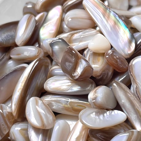 ブラウンMIXシェル【さざれ】100g◆マザーオブパール◆天然石◆パワーストーン