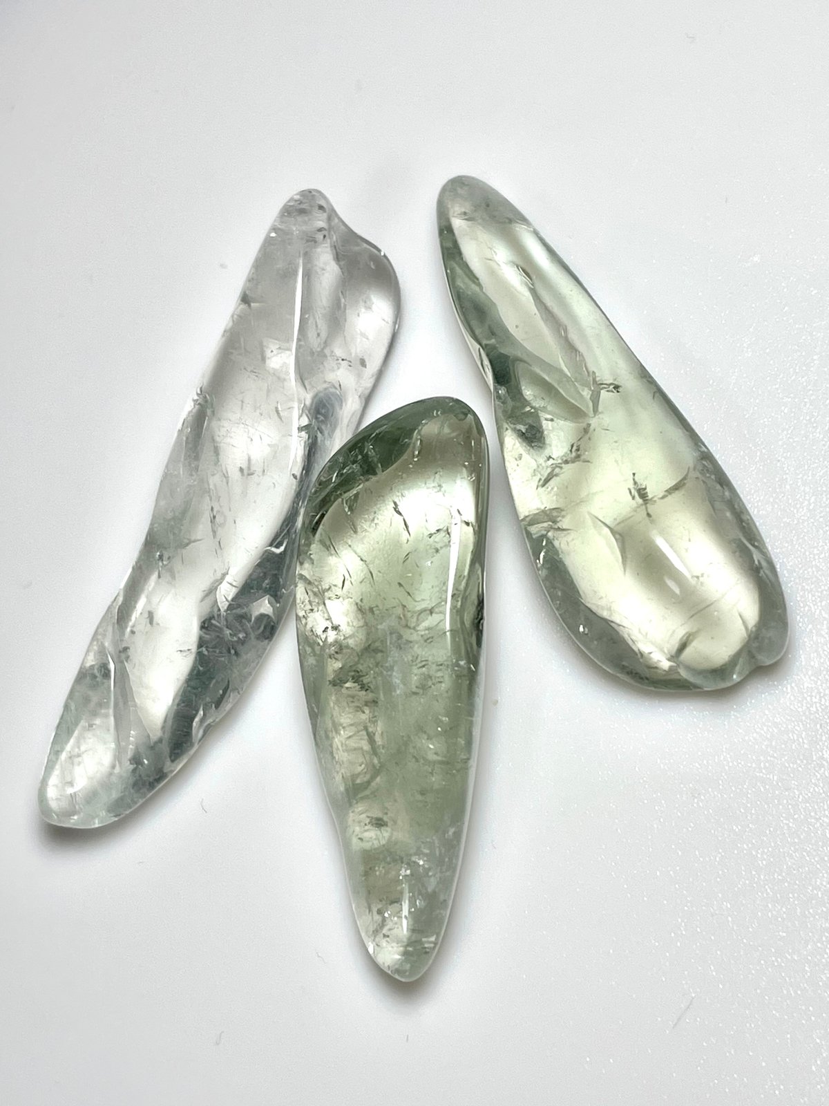 グリーンアメジスト プラシオライト ハート 原石 希少！レア石☆グリーンアメジスト【プラシオライト】ポリッシュ