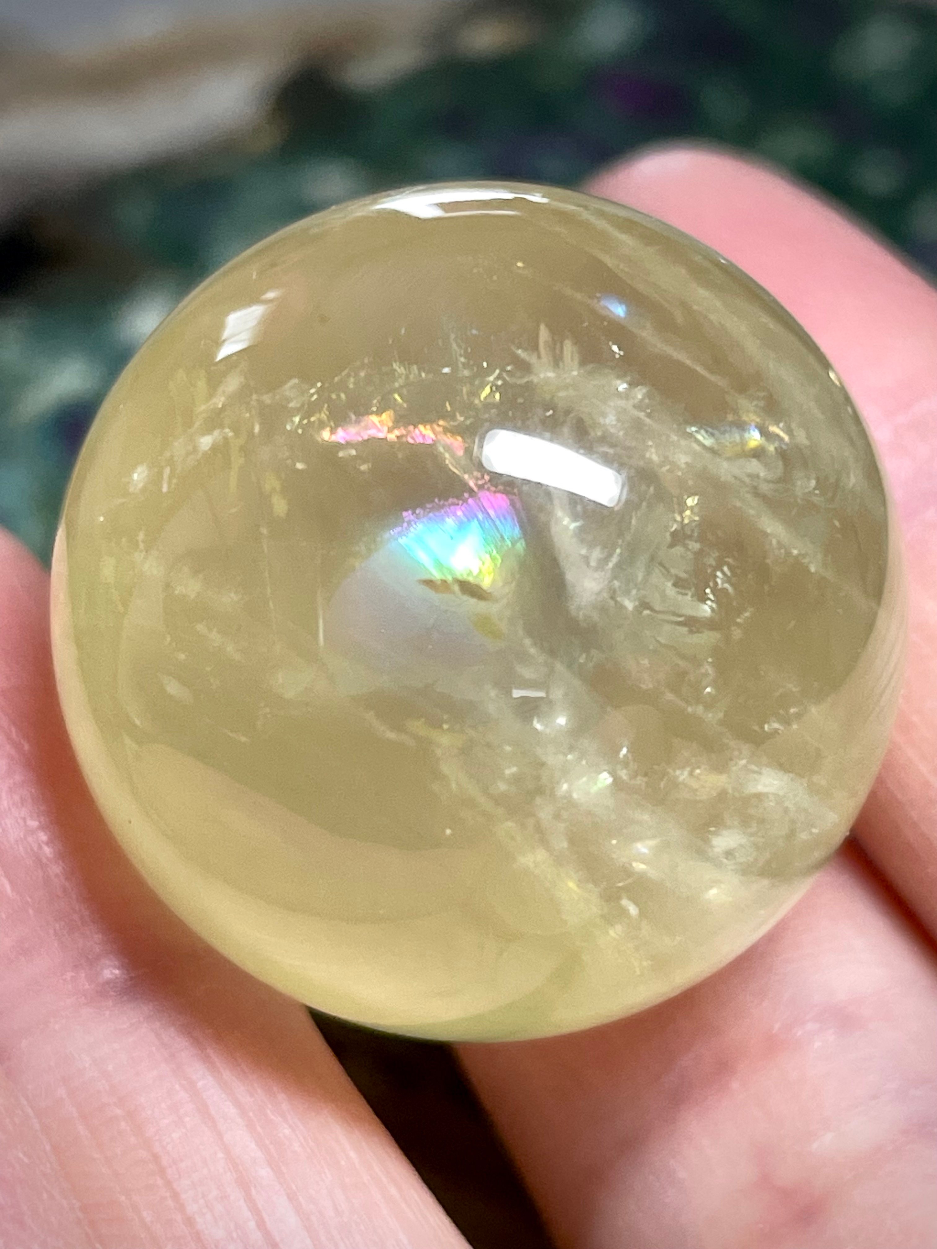 シトリン　丸玉　スフィア　黄水晶　天然石　パワーストーン　【超美品】 3 シトリン【黄水晶】丸玉○スフィア◇天然石◇パワーストーン