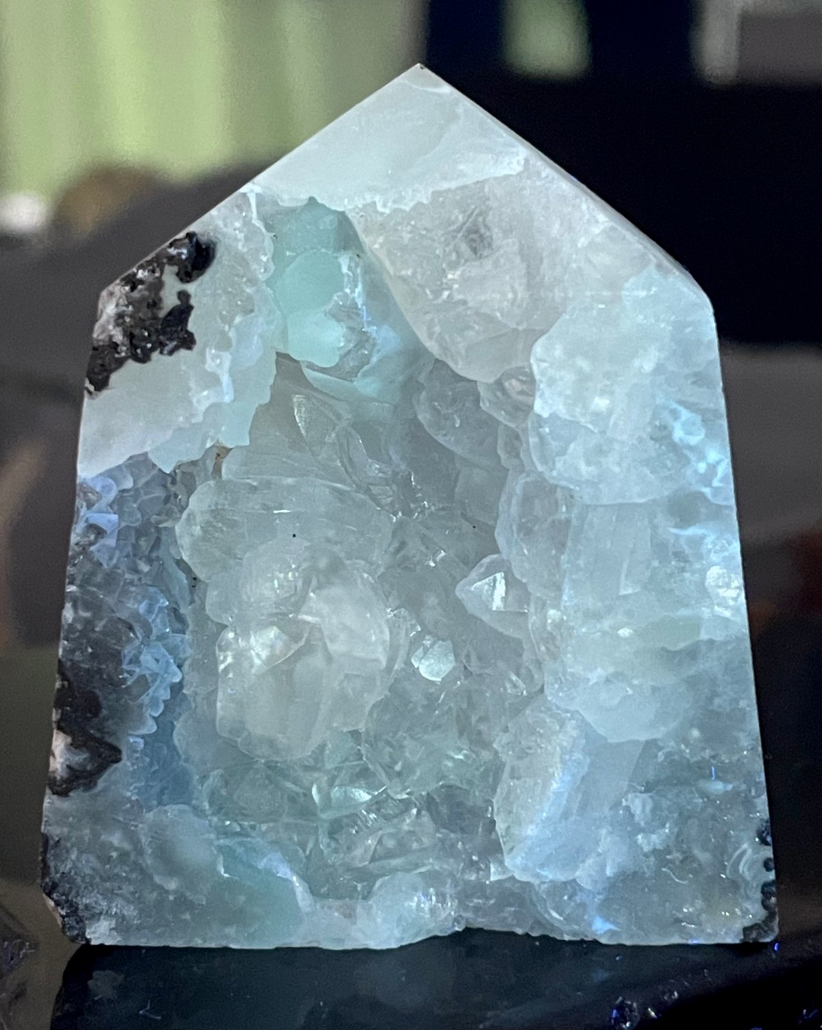 ホワイトアゲート【瑪瑙】ドゥルージータワー【龍穴】ポイント◇天然石