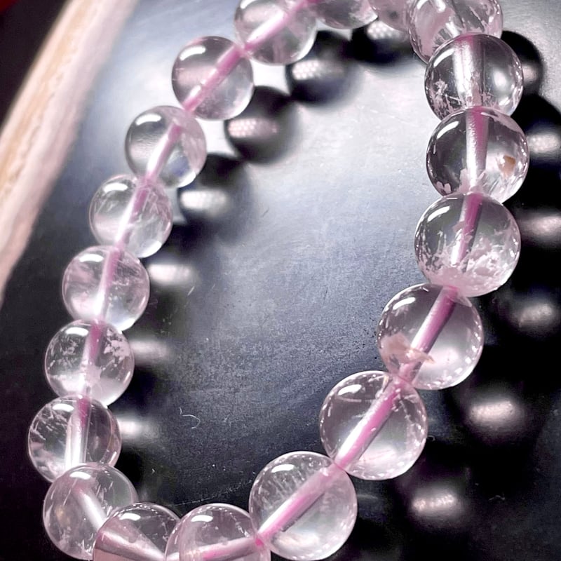 セリサイトイン ローズクォーツ】ブレスレット◇天然石