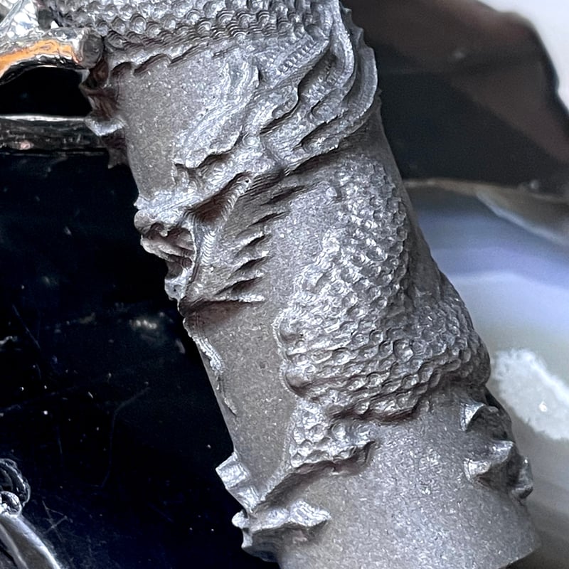 シュンガイト【龍彫り】タワー◇天然石◇パワーストーン