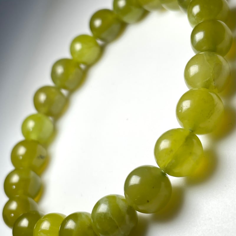 ミルキー サーペンティン【蛇紋石】ブレスレット◇天然石