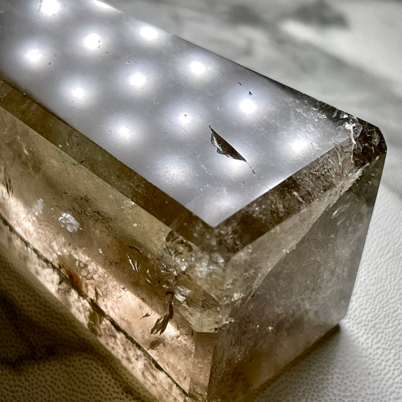 スモーキークォーツ【煙水晶】タワー◇オベリスク◇10㎝◇天然石