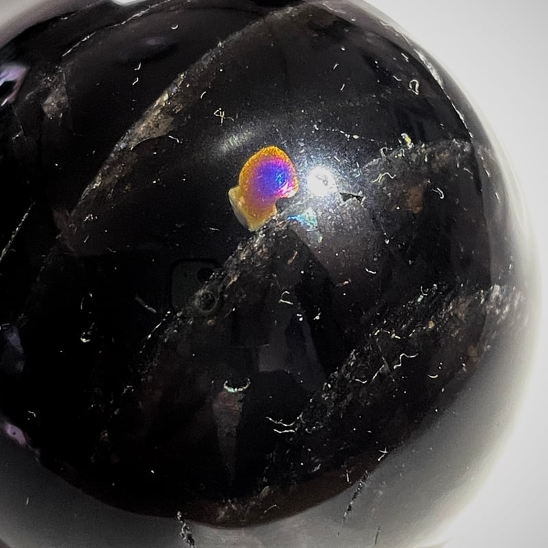 希少!レア☆スター☆モリオン【星彩黒水晶】丸玉○スフィア 希少!レア☆スター☆モリオン【星彩黒水晶】丸玉○スフィア