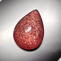 極上★ストロベリークォーツ【苺水晶】ドロップ型◆カボション◆天然石◆パワーストーン