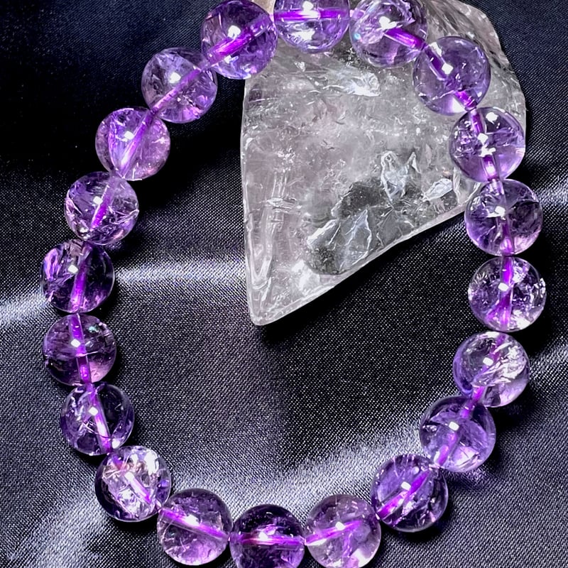 ラベンダー アメジスト【紫水晶】ブレスレット◇アイリス