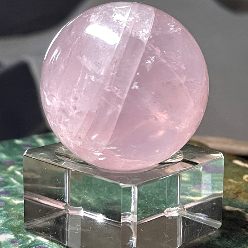 ローズクォーツ 丸玉 【大玉 67mm玉】 紅水晶 Rose Quartz