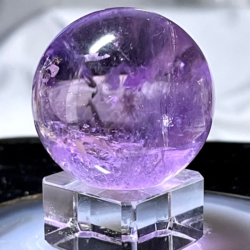 ラベンダーアメジスト【紫水晶】スフィア○丸玉◇天然石