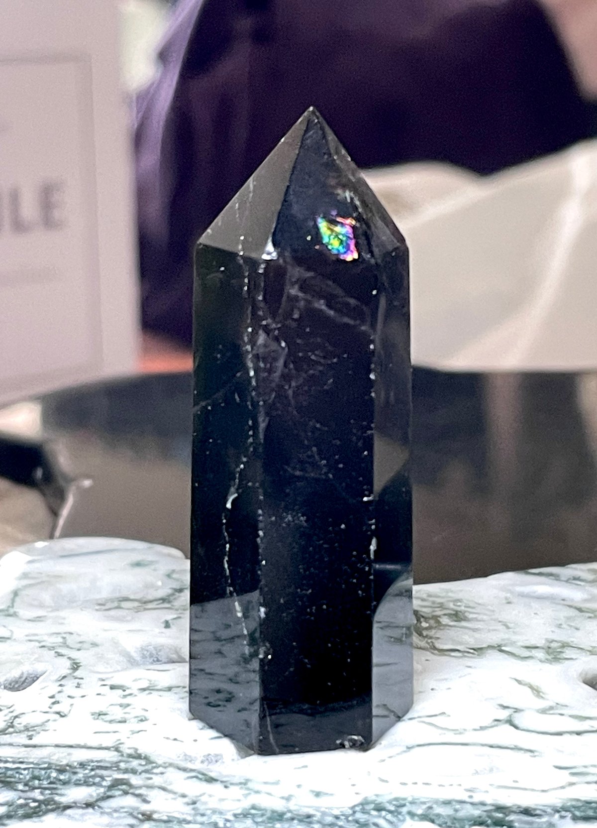 モリオン【黒水晶】タワー◇六角柱◇ポイント◇天然石◇パワーストーン