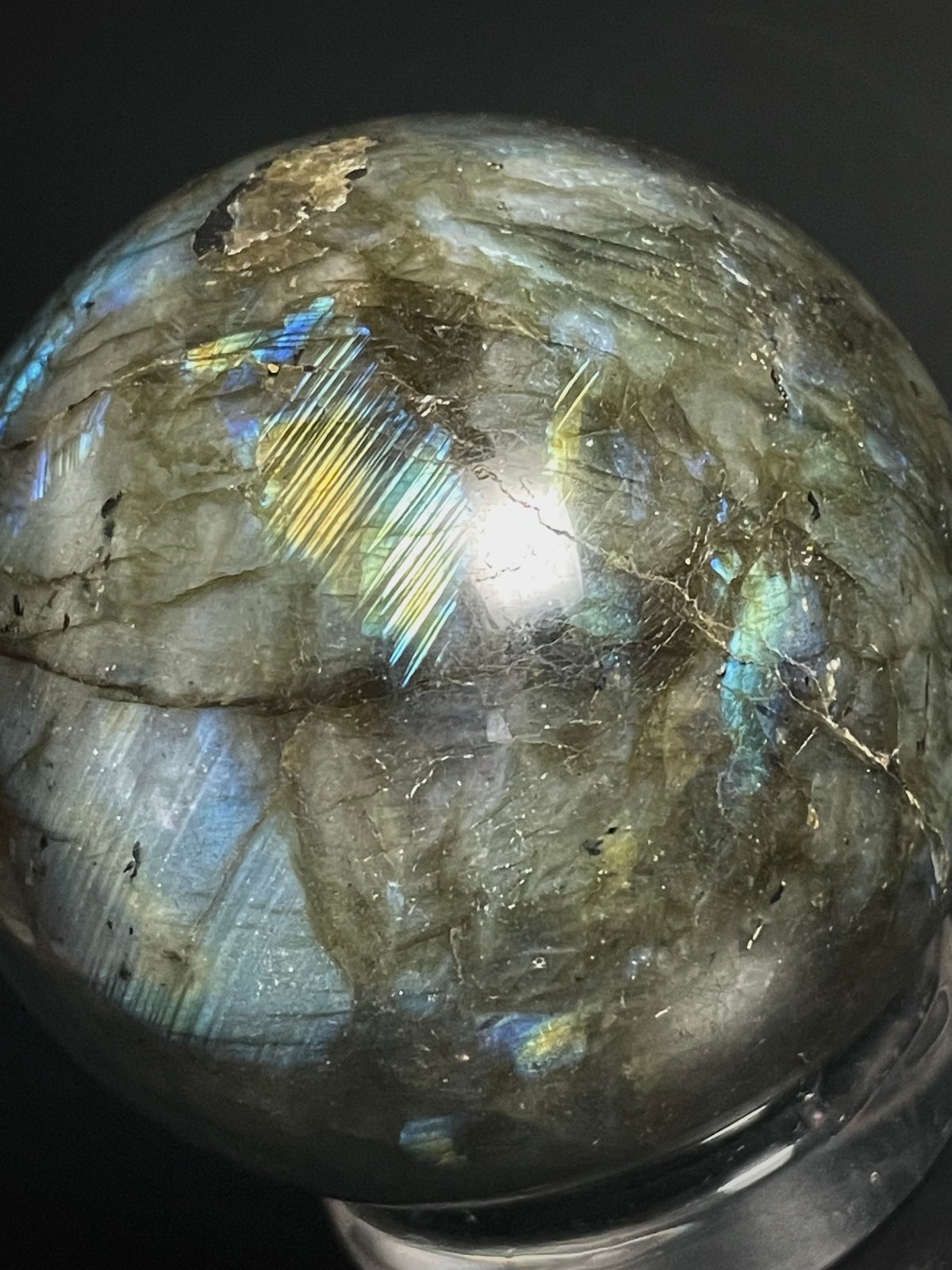 ムーンストーン 丸玉 スフィア 584g 虹、シラーあり 01 ムーンストーン 丸玉 スフィア 584g 虹、シラーあり 01 ムーン