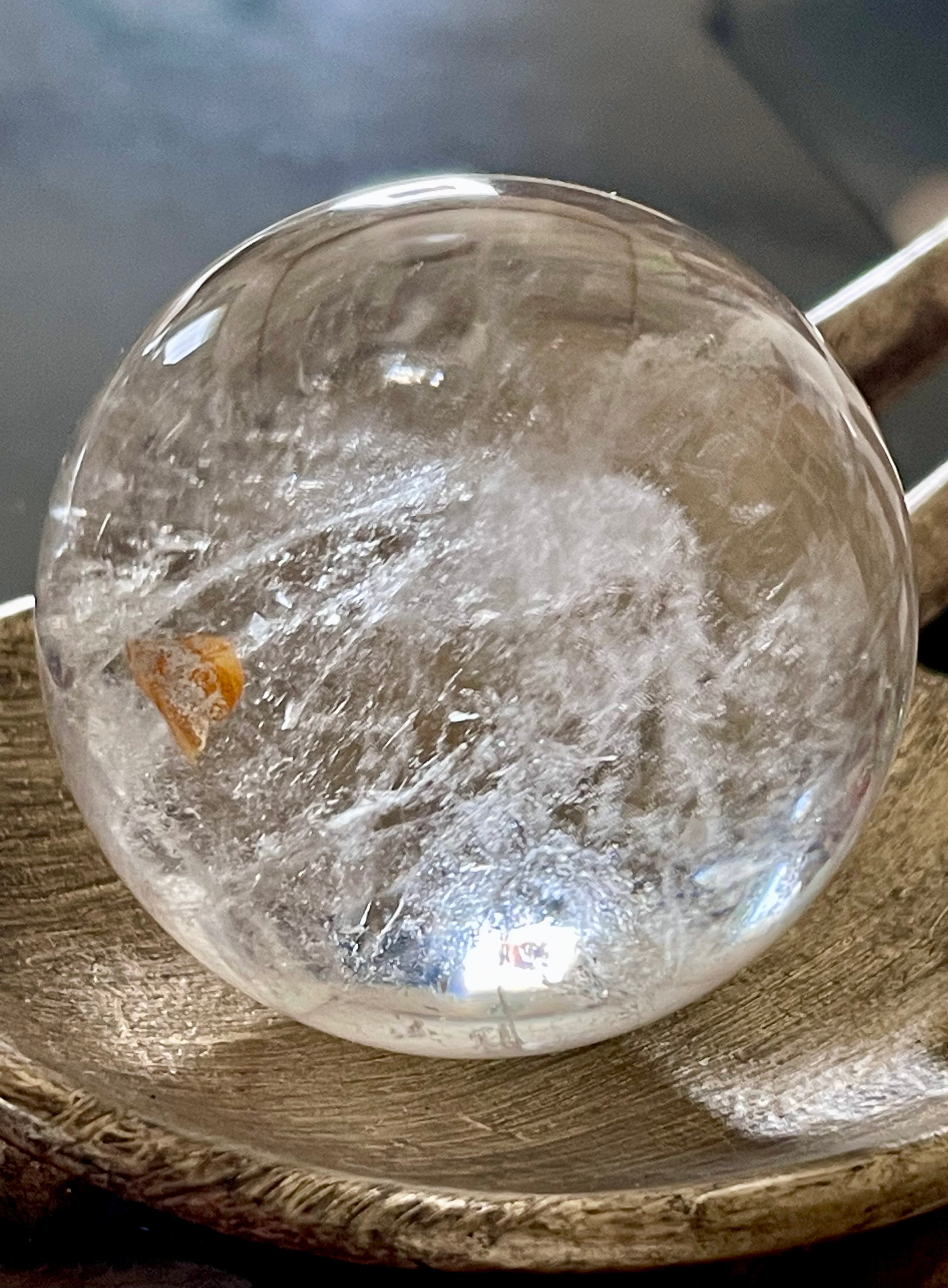 天然水晶【クリアクォーツ】丸玉○スフィア◇天然石◇パワーストーン