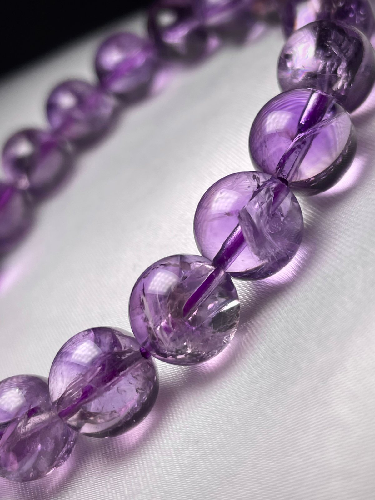 ラベンダー アメジスト【紫水晶】ブレスレット◇アイリスクォーツ