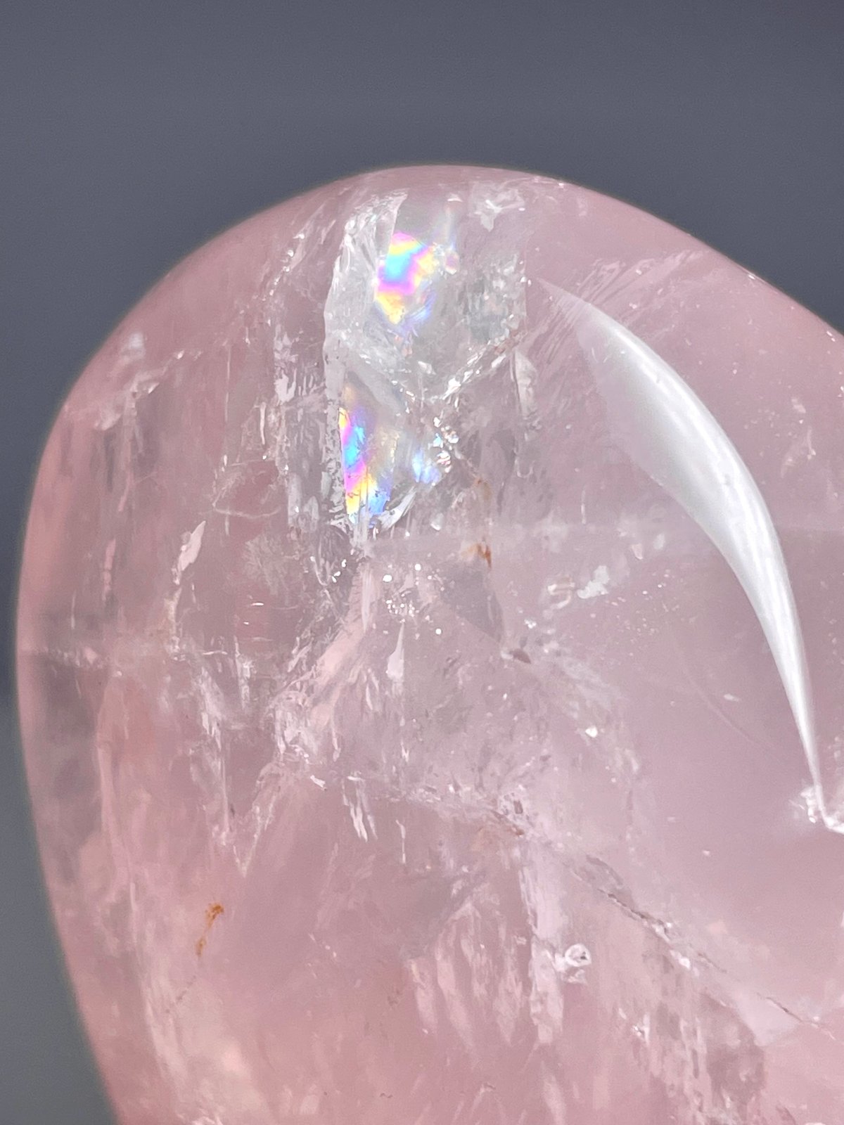 ☆特選一連☆愛の石♡【ローズクォーツ『紅石英』ハート型♡10mm