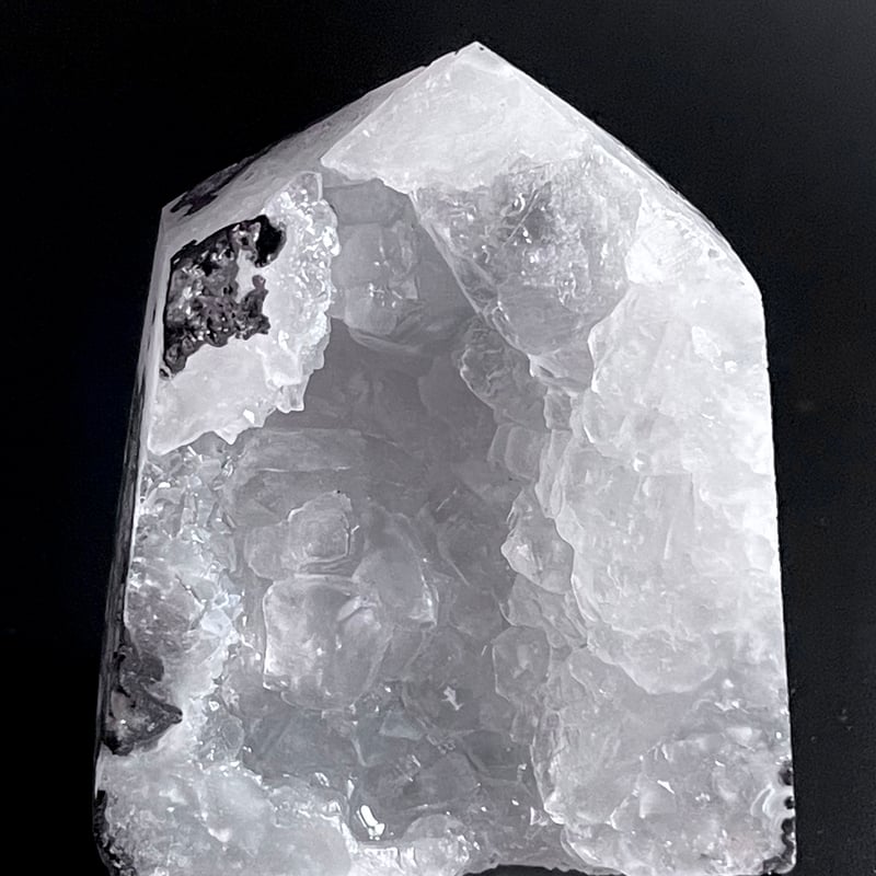 ホワイトアゲート【瑪瑙】ドゥルージータワー【龍穴】ポイント◇天然石