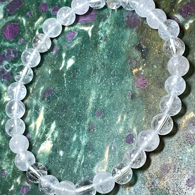 マニカランクォーツ【水晶】ブレスレット【ホワイト＆透明MIXタイプ