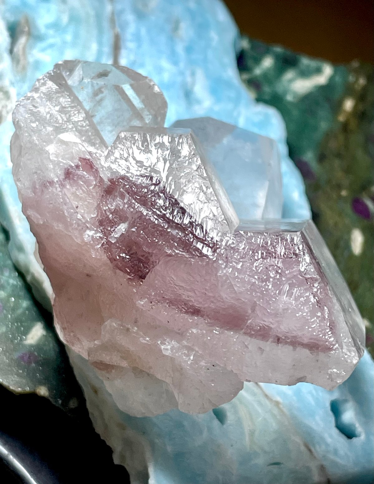 レッドファントムクォーツ【赤幻影水晶】クラスター◇原石◇天然石