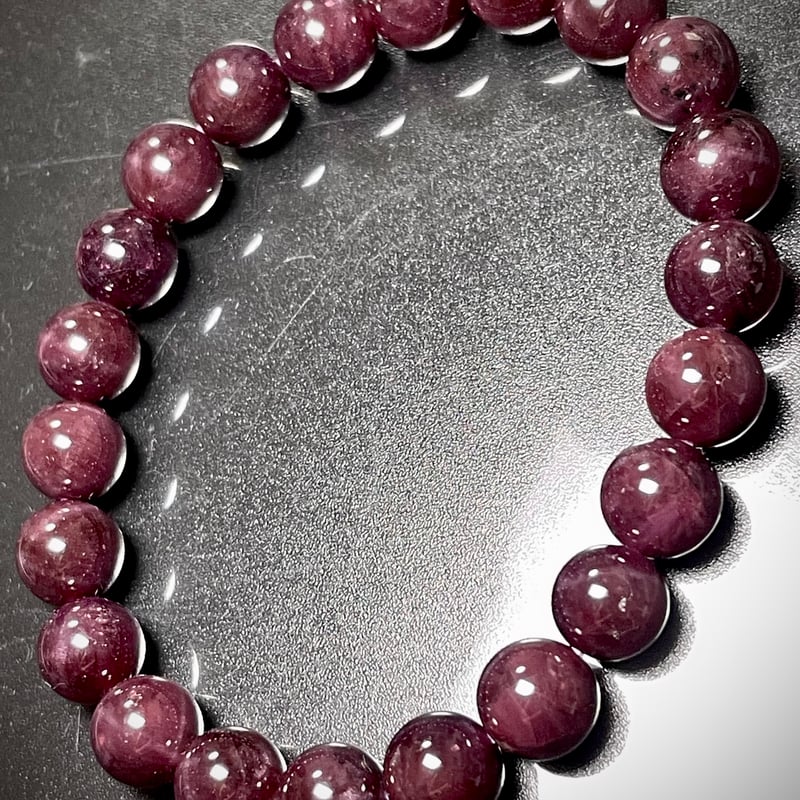 【スターガーネット】AA 高品質　ブレスレット 天然石 スターガーネット】AA 高品質 ブレスレット 天然石