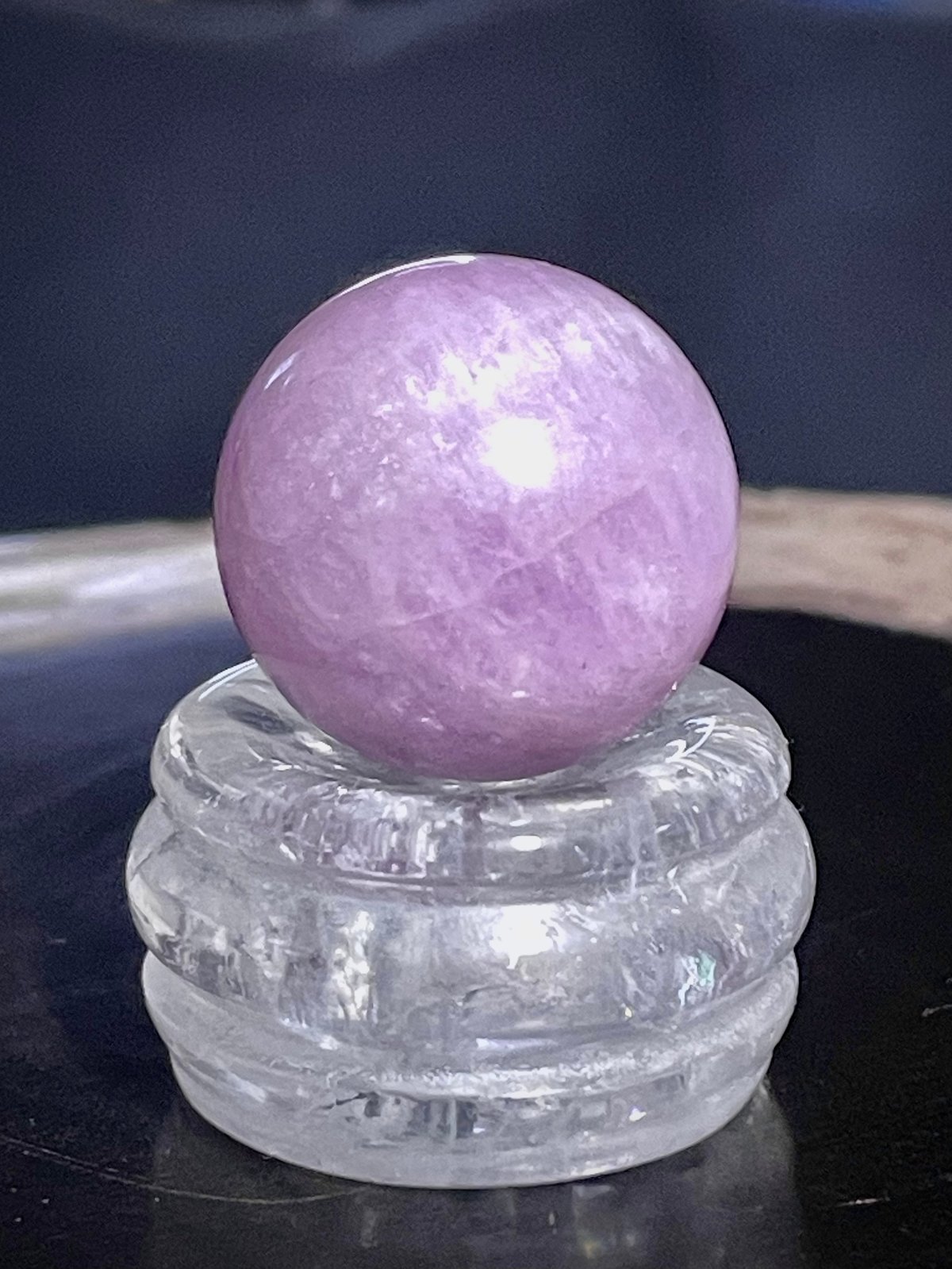 クンツァイト【リチア輝石】丸玉○スフィア◇天然石◇パワーストーン