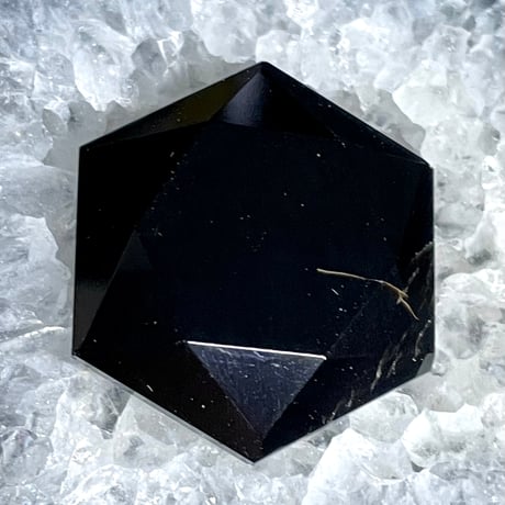 モリオン【黒水晶】六芒星◆ヘキサゴン型◆タンブル◆天然石◆パワーストーン