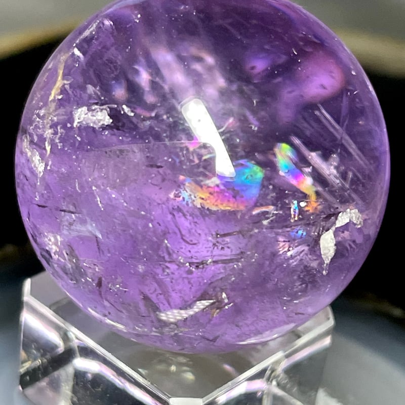 ラベンダーアメジスト【紫水晶】スフィア○丸玉◇天然石