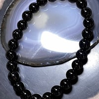希少★スターモリオン【星彩黒水晶】ブレスレット◆天然石◆パワーストーン