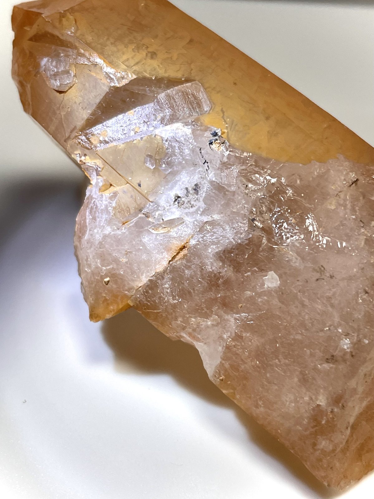タンジェリンクォーツ【蜜柑水晶】クラスター☆疲労回復☆天然石 タンジェリンクォーツ【蜜柑水晶】クラスター☆疲労回復☆天然石
