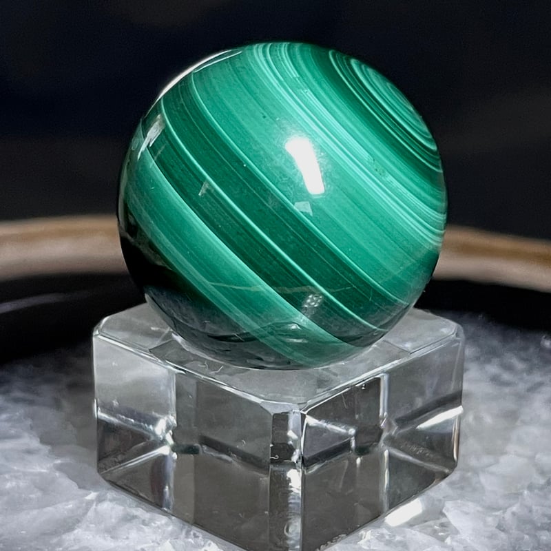 天眼 マラカイト【孔雀石】丸玉○スフィア◇天然石