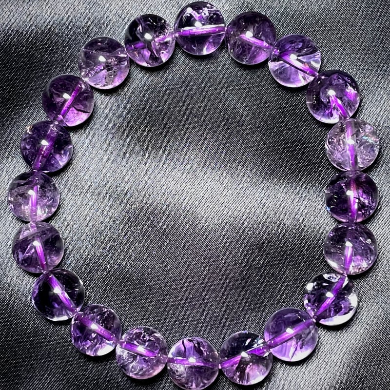 ラベンダー アメジスト【紫水晶】ブレスレット◇アイリスクォーツ ラベンダー アメジスト【紫水晶】ブレスレット◇アイリスクォーツ