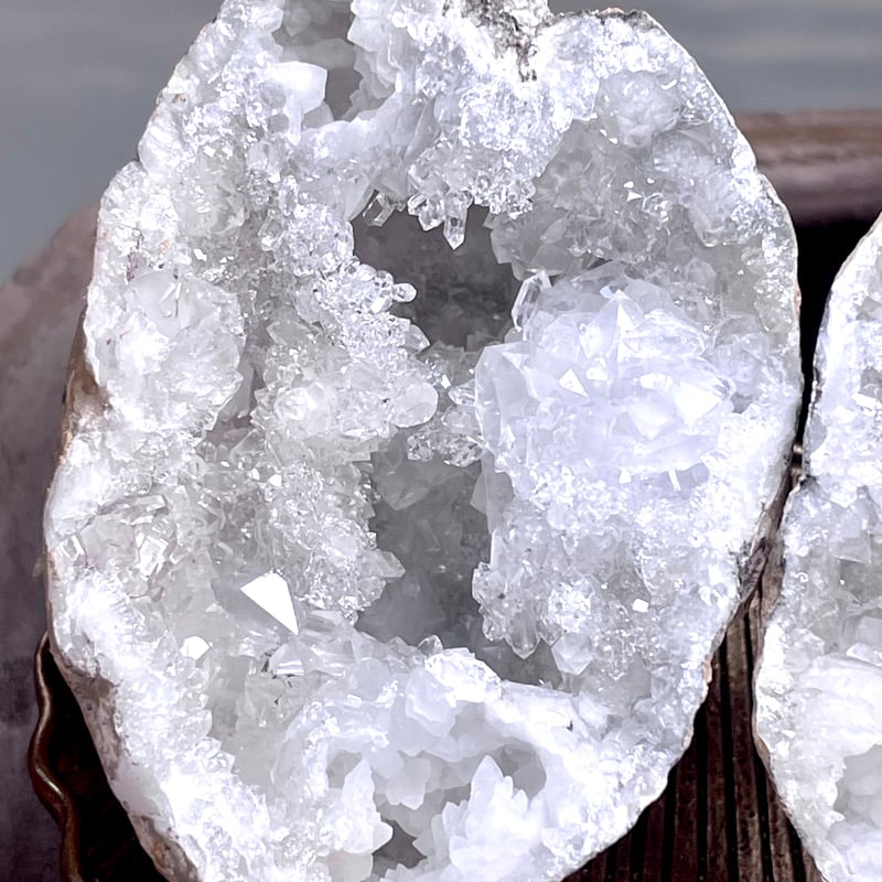 水晶【モロッコ産】ジオード【晶洞】ペアタイプ◇天然石◇パワース