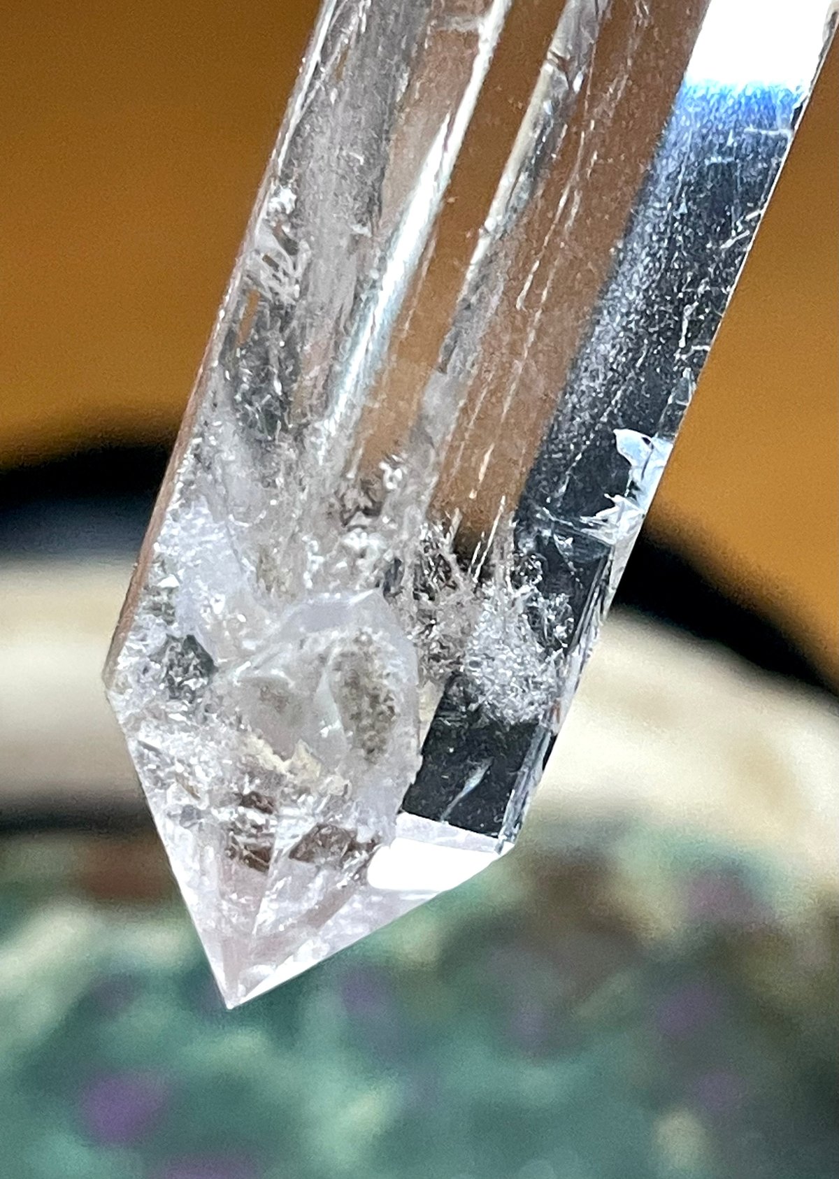 水晶【クリアクオーツ】ダブルポイント◇六角◇天然石◇パワーストーン