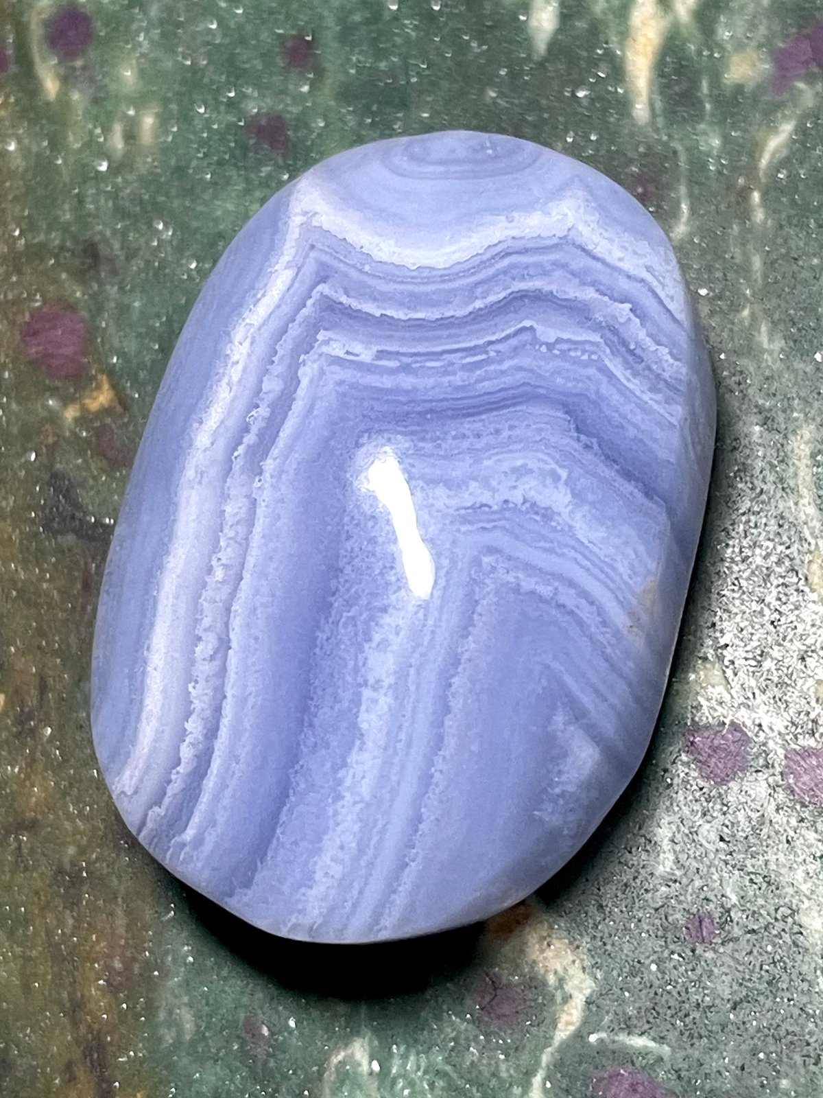 【天然石】タワー　空色縞瑪瑙　ブルーレースアゲート ブルーレースアゲート【空色縞瑪瑙】パーム◇天然石◇パワーストーン