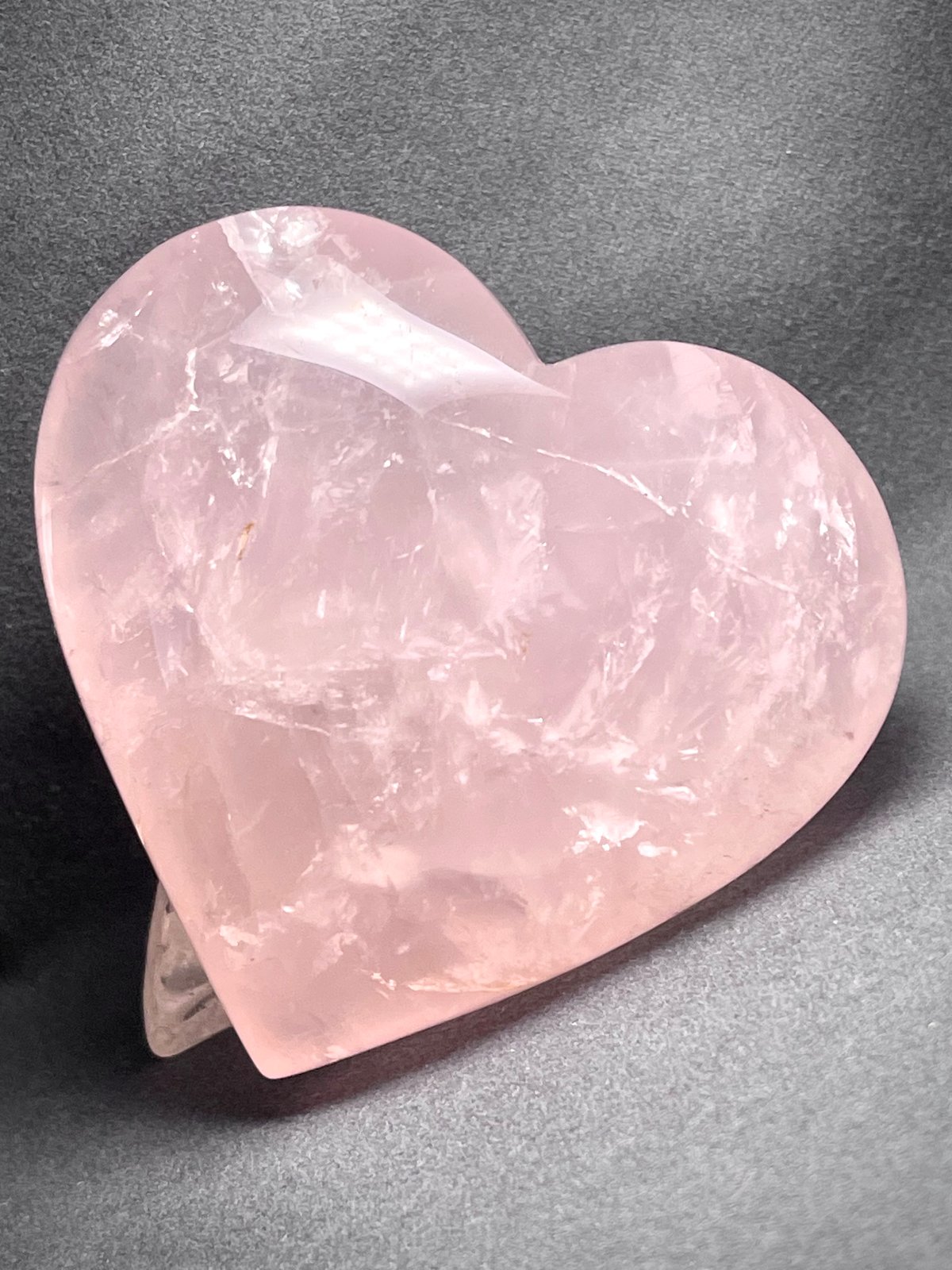 ★特選一連★愛の石♡【ローズクォーツ『紅石英』ハート型♡12mm】❤️ ☆特選一連☆愛の石♡【ローズクォーツ『紅石英』ハート型♡12mm】❤️