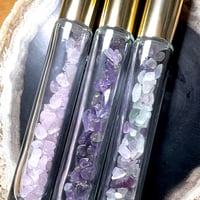【アロマ アトマイザー】さざれ入り◆アロマボトル◆香水ボトル◆ロールオンタイプ◆天然石◆パワーストーン