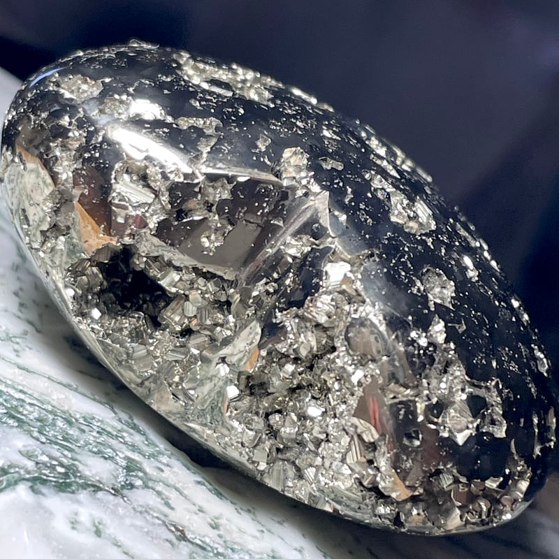 パイライト【黄鉄鉱】ハート型◇パーム◇天然石◇パワーストーン