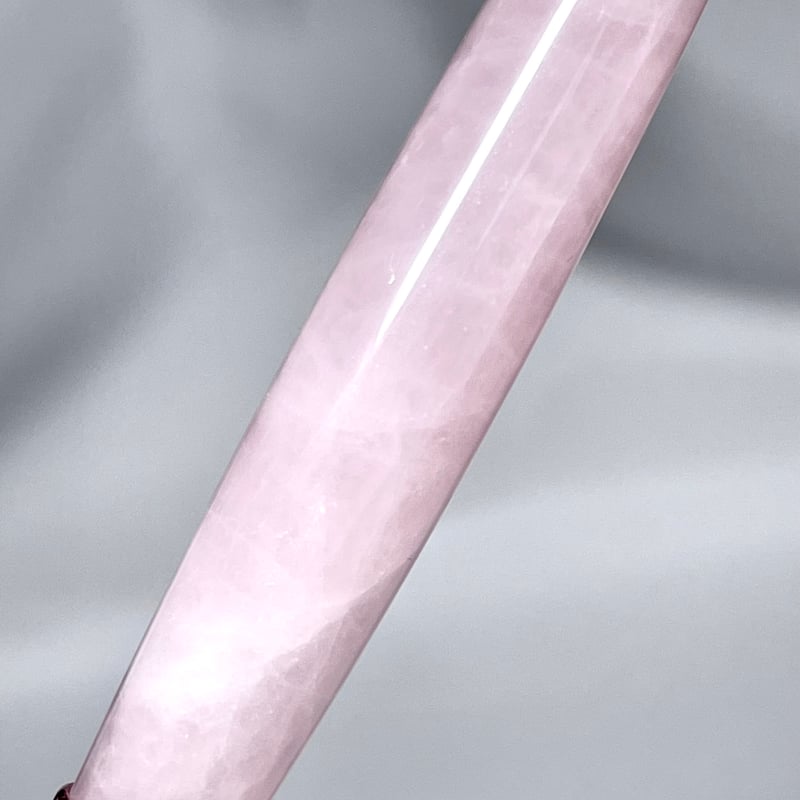 ローズクォーツ【紅石英】美顔ローラー◇マッサージローラー◇天然石