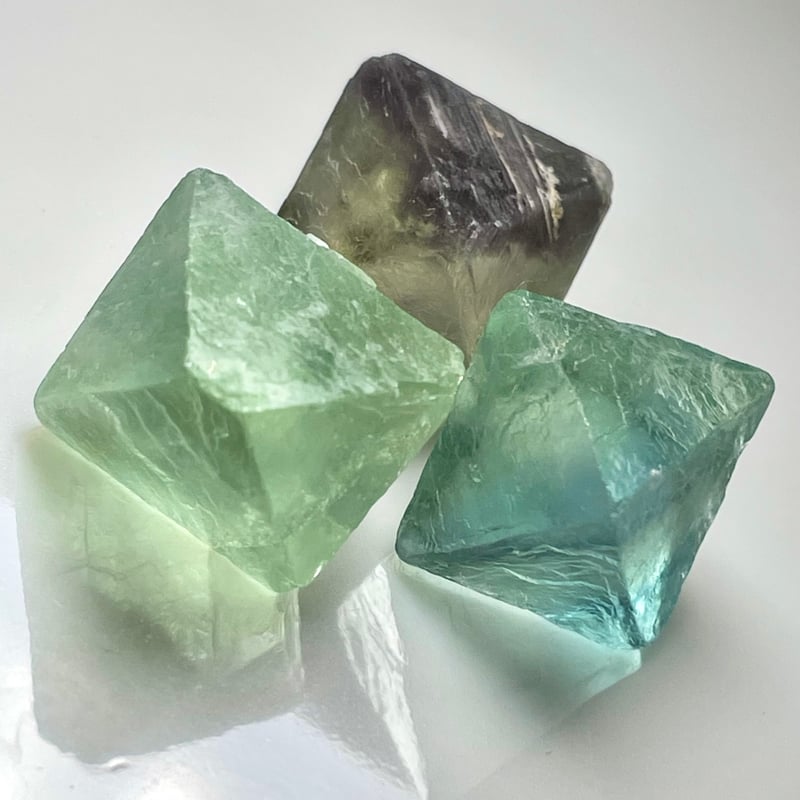 ☆特選三石☆希少♢天才の石【154gグリーンフローライト大サイズ♢三石