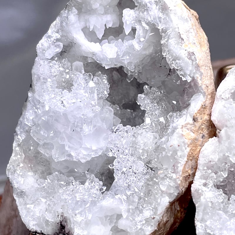 水晶【モロッコ産】ジオード【晶洞】ペアタイプ◇天然石◇パワース