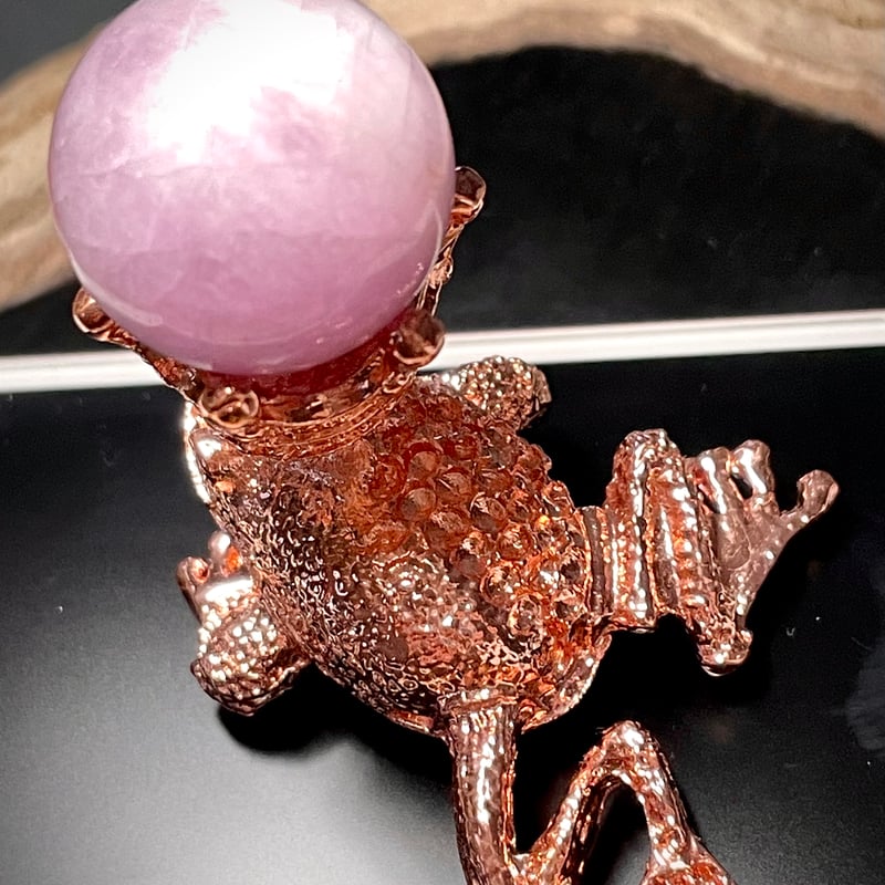 クンツァイト【リチア輝石】丸玉○スフィア◇天然石◇パワーストーン