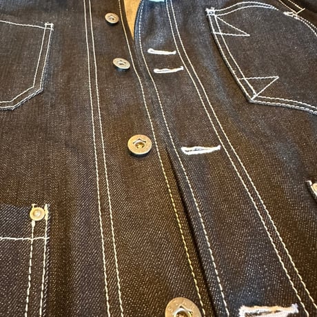 feteフェット　１００年のデニムカバーオール　Lサイズ