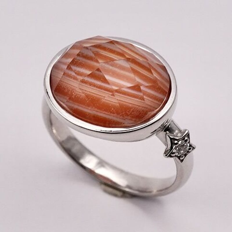 HAPPY】SILVER925 サードオニキスRing(シルバーカラー) | Koselig HAPPY】SILVER925 サードオニキスRing(シルバーカラー) | Koselig